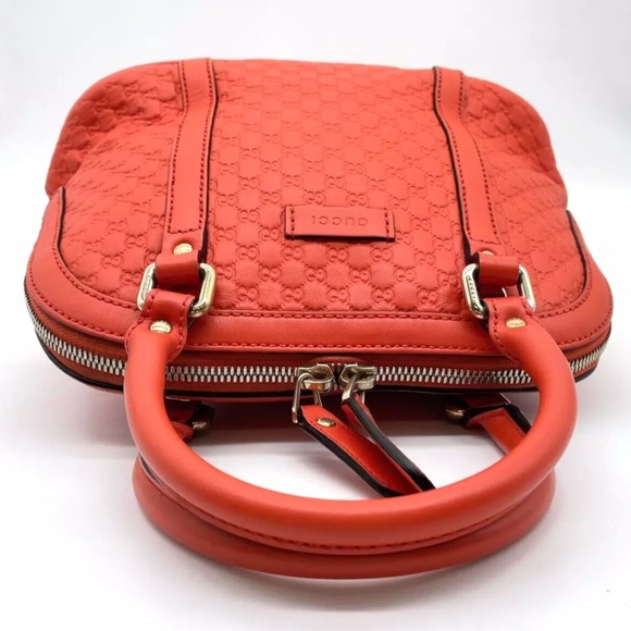 Authentic Gucci GG Micro Shimmer Orange  Mini Handbag 2way CrossbodyBag - Picture 4 of 17